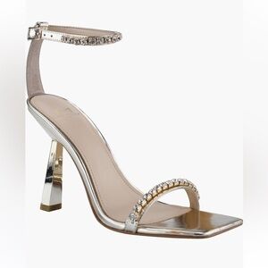 NWOB Marc Fisher Karima Ankle Strap Sandal Heels (rhinestone)